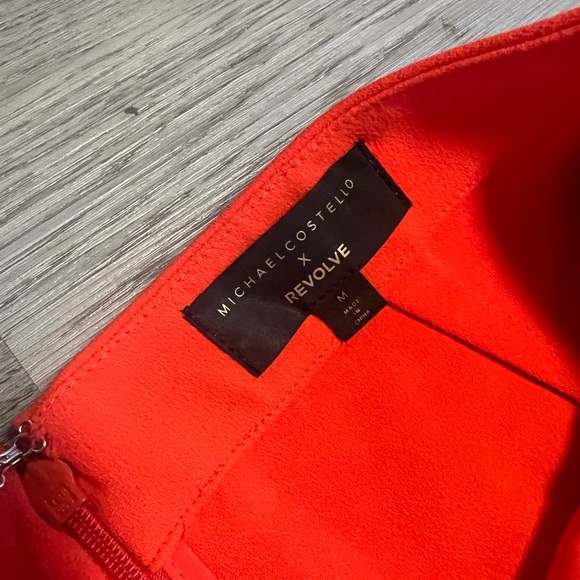 Michael Costello Revolve Red Wide Leg Flare Pants Valentines Size M. P64 - Picture 3 of 6